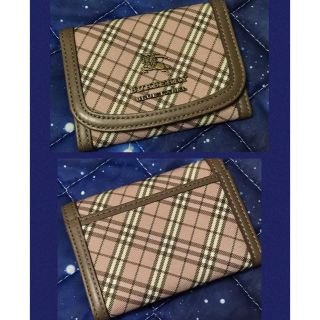 バーバリーブルーレーベル(BURBERRY BLUE LABEL)の【ほぼ新品】名刺入れ　バーバリーブルーレーベル(名刺入れ/定期入れ)