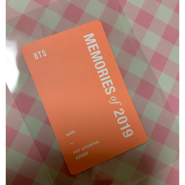 防弾少年団(BTS)(ボウダンショウネンダン)のMemories 2019  DVD  メモリーズ  トレカ　グク  公式 エンタメ/ホビーのCD(K-POP/アジア)の商品写真