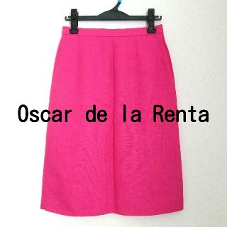 オスカーデラレンタ(Oscar de la Renta)のオスカーデラレンタ☆ピンク　スカート(ひざ丈スカート)