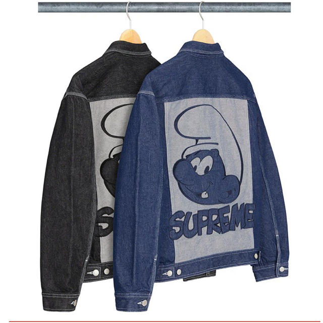 青M Supreme®/Smurfs™ Denim Trucker Jacket