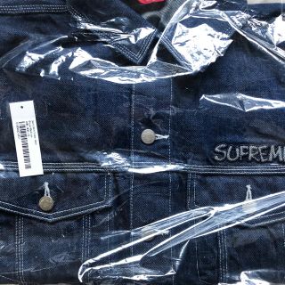 シュプリーム(Supreme)の青L Supreme®/Smurfs™ Denim Trucker Jacket(Gジャン/デニムジャケット)