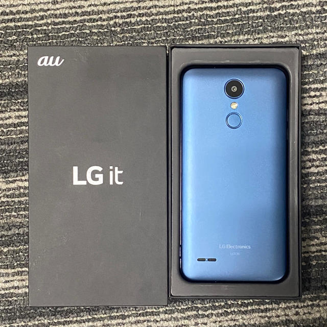 値下げ！ SIMロック解除済 au LG it LGV36 ブルー