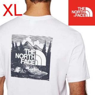 ザノースフェイス(THE NORTH FACE)の新品 XL ノースフェイス スクエア ボックスロゴ Tシャツ ホワイト(Tシャツ/カットソー(半袖/袖なし))