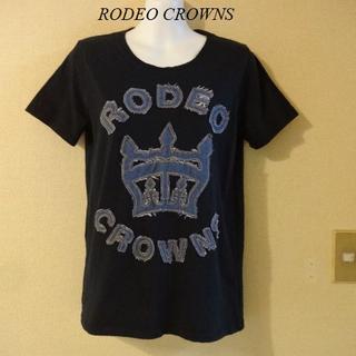 ロデオクラウンズ(RODEO CROWNS)のRODEO CROWNSロデオクラウンズ♡デニムロゴTシャツ(Tシャツ(半袖/袖なし))