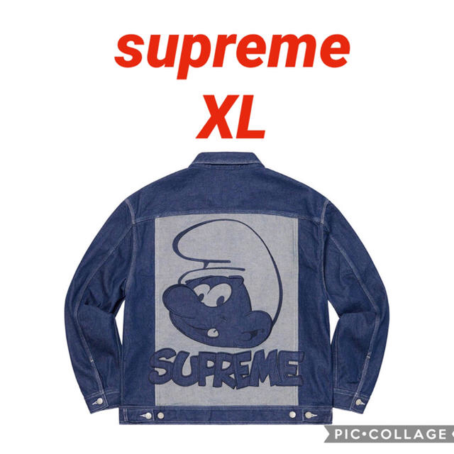 込み Supreme Smurfs Denim Trucker Jacket M