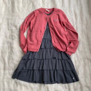 シップスキッズ(SHIPS KIDS)のニット カーディガン　サイズ8(カーディガン)