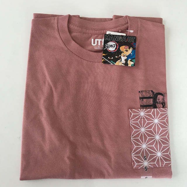 UNIQLO(ユニクロ)のユニクロ 鬼滅の刃 コラボTシャツ ピンク S メンズのトップス(Tシャツ/カットソー(半袖/袖なし))の商品写真