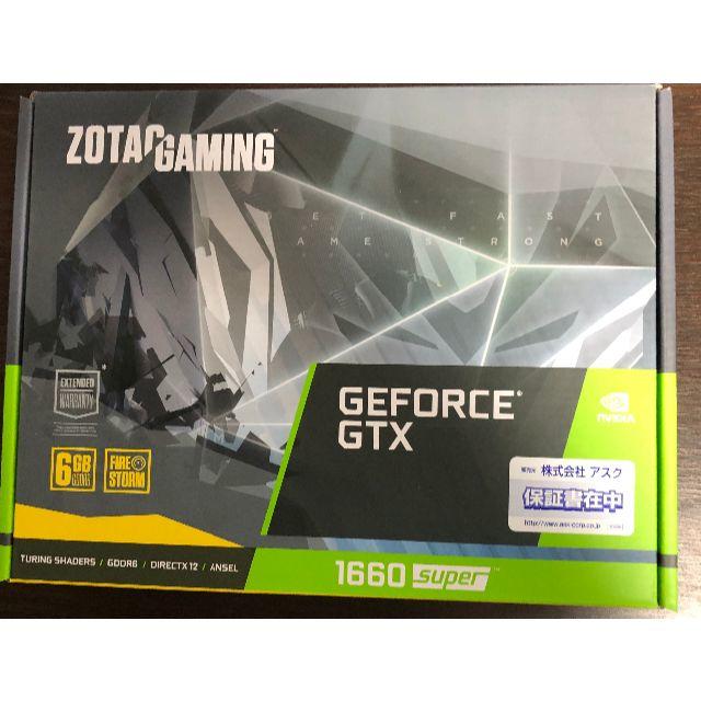 新品 ZOTAC GAMING GeForce GTX 1660 SUPER