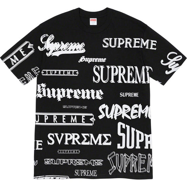 Supreme(シュプリーム)のSupreme Multi Logo Tee Black Lサイズ メンズのトップス(Tシャツ/カットソー(半袖/袖なし))の商品写真