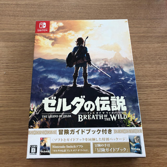 ゼルダの伝説 ブレス オブ ザ ワイルド ～冒険ガイドブック＆マップ付き～ Sw エンタメ/ホビーのゲームソフト/ゲーム機本体(家庭用ゲームソフト)の商品写真