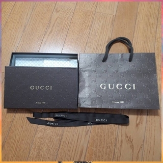グッチ(Gucci)のGUCCI グッチ 箱 長財布用 ペーパー&リボンセット ショッパー(ショップ袋)