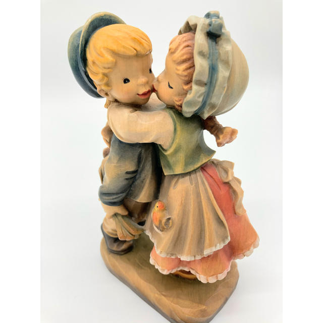 ANRI 木彫り人形 結婚 ウェディング アンリ フィギュア 置物 飾り 置物 ...