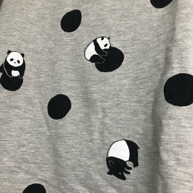 Design Tshirts Store graniph(グラニフ)のグラニフ　パンダバク　ドットTシャツ レディースのトップス(Tシャツ(半袖/袖なし))の商品写真