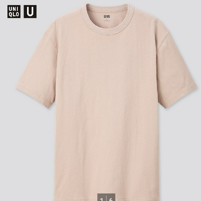 UNIQLO(ユニクロ)のUNIQLO U ユニクロユークルーネックTシャツ(半袖)メンズM 10PINK メンズのトップス(Tシャツ/カットソー(半袖/袖なし))の商品写真