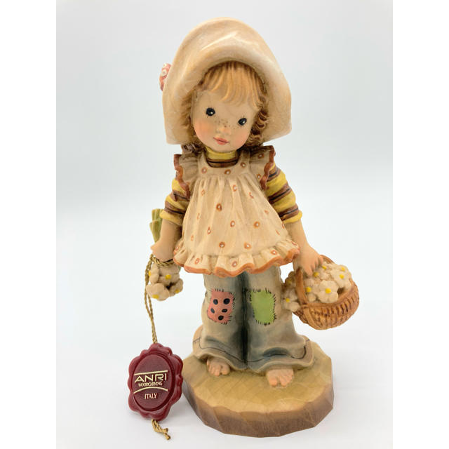 【完売】  ANRI 木彫り人形 17㎝ 限定4000体 花 アンリ フィギュア 置物 飾り 置物