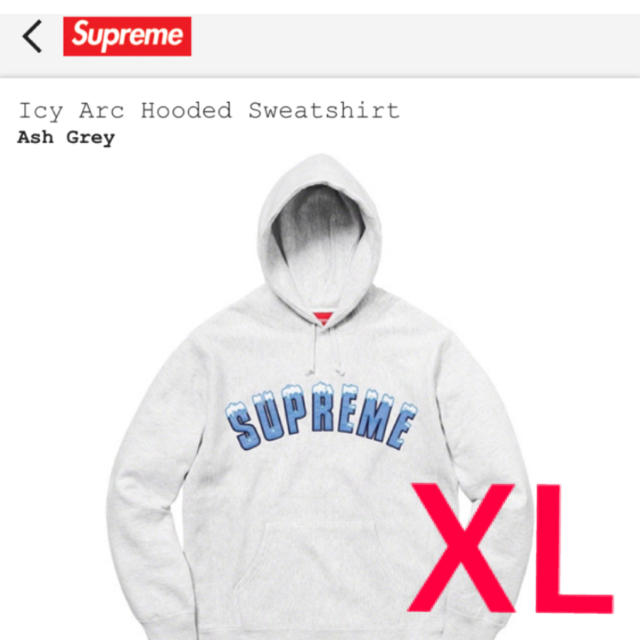 Suprem（20FW）/Icy Arc Hooded Sweatshirt