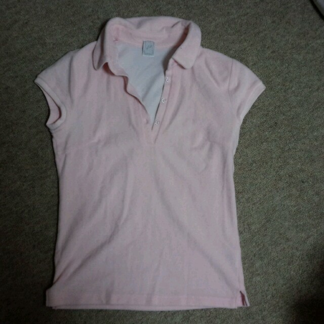 ef-de(エフデ)の薄ピンク　ポロシャツ レディースのトップス(ポロシャツ)の商品写真