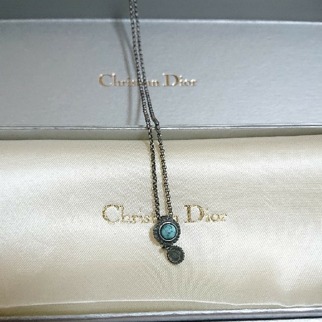 Christian Dior(クリスチャンディオール)の希少 Christian Dior ターコイズ ネックレス レディースのアクセサリー(ネックレス)の商品写真
