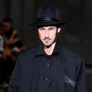 ヨウジヤマモト(Yohji Yamamoto)のYohji Yamamoto 17ss ウールギャバジンハット(ハット)