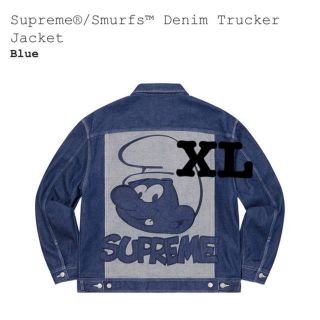 シュプリーム(Supreme)のsupreme smurfs denim trucker jacket xl(Gジャン/デニムジャケット)