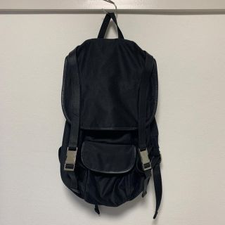 アーペーセー(A.P.C)の美品 A.P.C リュック 黒 アーペーセー サテン織 バックパック (バッグパック/リュック)