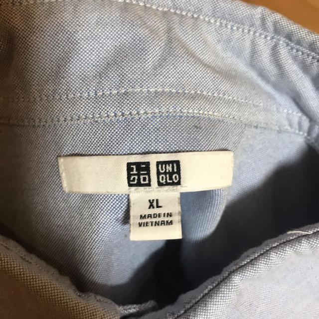 UNIQLO(ユニクロ)のユニクロ　シャツ　ブルー　XL メンズのトップス(シャツ)の商品写真