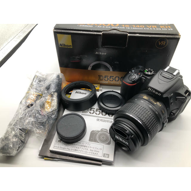 Nikon(ニコン)の中古 美品 Nikon ニコン D5500 18-55mm レンズセット スマホ/家電/カメラのカメラ(デジタル一眼)の商品写真