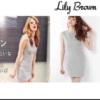 リリーブラウン(Lily Brown)のLily Brown / 裏毛スウェットOP(ミニワンピース)