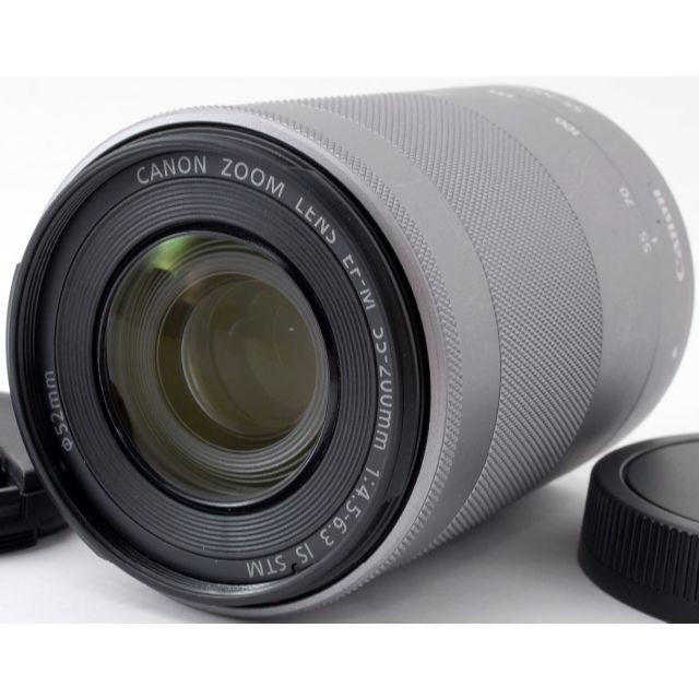 美品 プロテクター付 Canon 望遠ズーム EF M 55 200mm