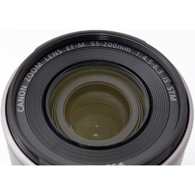 Canon(キヤノン)の❤️美品❤️EOS Mシリーズ望遠レンズ❤️EF-M 55-200 IS STM スマホ/家電/カメラのカメラ(レンズ(ズーム))の商品写真