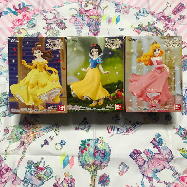 Disney(ディズニー)の♡ディズニー プリンセス フィギュア3点セット♡ ハンドメイドのおもちゃ(フィギュア)の商品写真