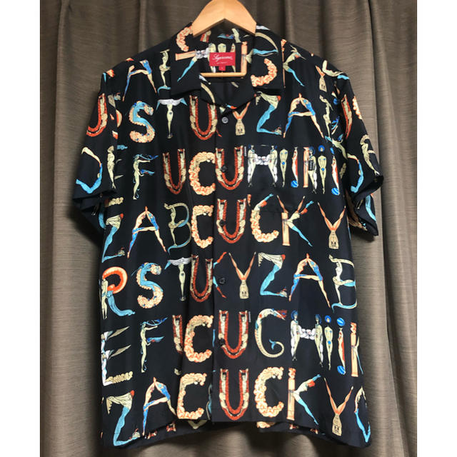 supreme Alphabet Silk Shirt アルファベットシャツ L 新作揃え www