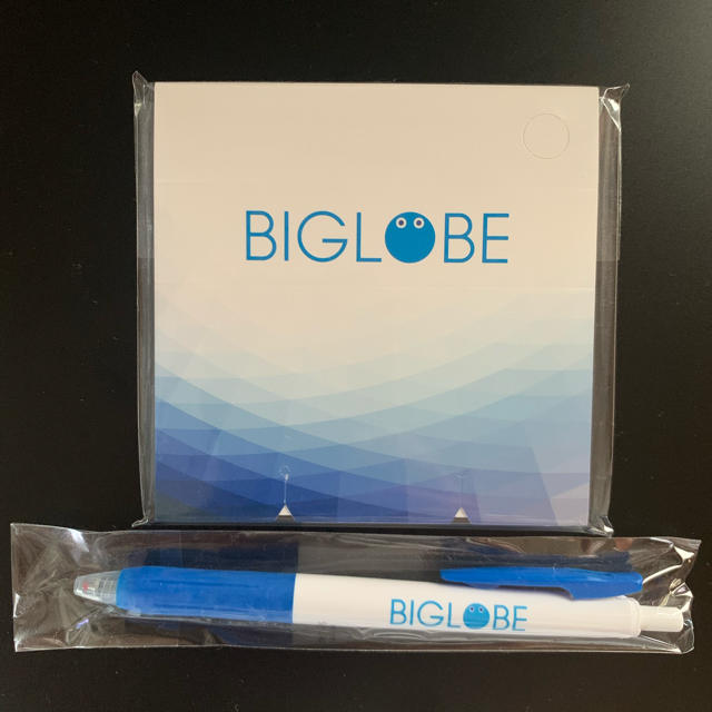 BIGLOBE メモ帳 ボールペン 非売品 ノベルティの通販 by 特価