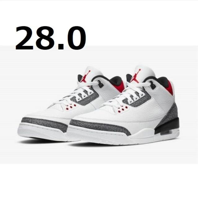 28 NIKE AIR JORDAN 3 SE-T White/Fire Red