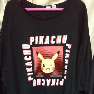 エイチアンドエム(H&M)のピカチューのTシャツワンピース(Tシャツ(半袖/袖なし))