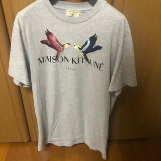 メゾンキツネ(MAISON KITSUNE')のMAISON KITSUNE bird tee XS グレー(Tシャツ/カットソー(半袖/袖なし))