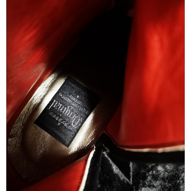 【新品】T2in ツイン 厚底ブーツ ロンドンブーツ 赤 エナメル 革