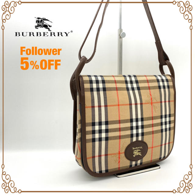 BURBERRY(バーバリー)の美品 Burberry バーバリー ショルダーバッグ タータンチェック  レディースのバッグ(ショルダーバッグ)の商品写真