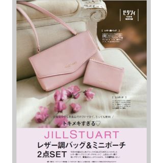 ジルスチュアート(JILLSTUART)のゼクシィ10月号付録  JILLSTUART レザー調バッグ＆ミニポーチ(ポーチ)