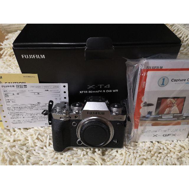 品多く 富士フイルム SDカードつき ボディ(シルバー)64Gb X-T4 【未 ...