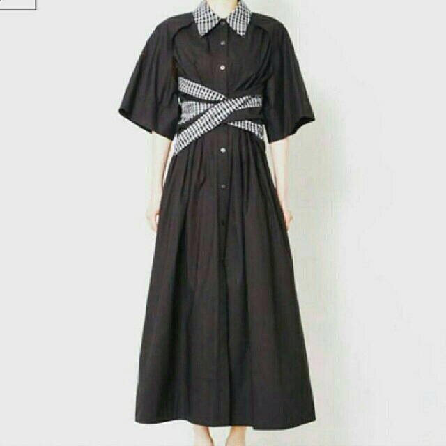 ロングワンピース/マキシワンピース【美品】IRENE Shortsleeve Shirt Dress アイレネ