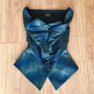 ヴィヴィアンウエストウッド(Vivienne Westwood)のアングロマニア☆黒ラメビスチェ☆7号ぐらい☆美品(その他)