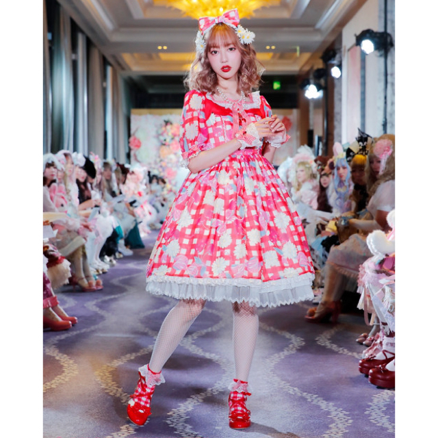 angelic pretty Sweet Cherry ワンピースひざ丈ワンピース