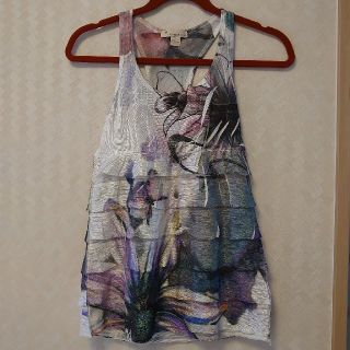 フォーエバートゥエンティーワン(FOREVER 21)の花柄♡タンクトップ♡FOREVER 21♡夏物♡ハワイアン♡派手♡カラフル♡激安(タンクトップ)