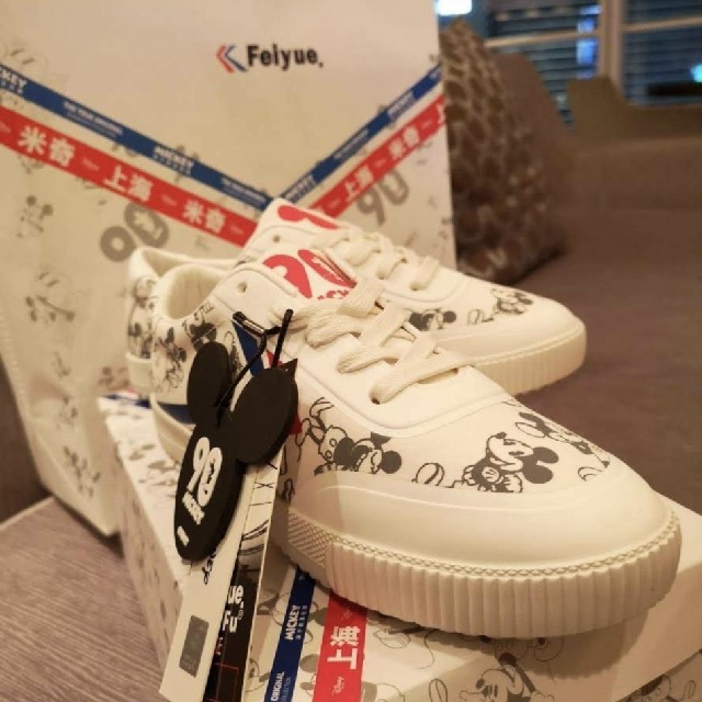 スニーカーFeiyue 90th 限定品 ミッキー スニーカー