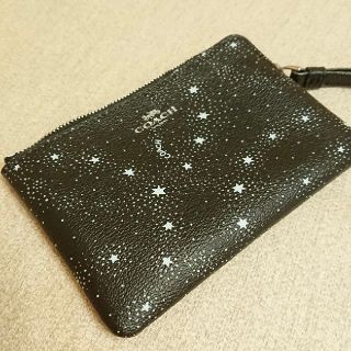 COACH コーチ ポーチ ブラック 黒 スター 星　宇宙