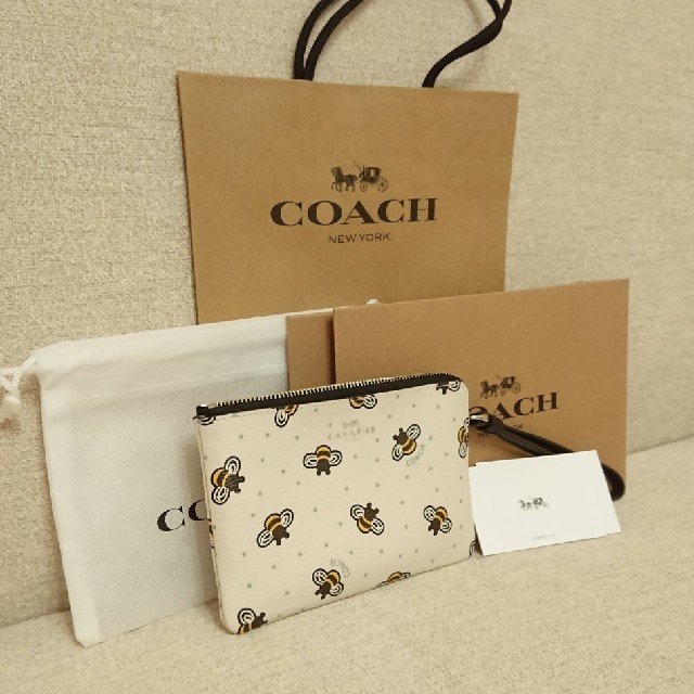 今だけ送料無料 COACH コーチ ポーチ bee 蜂 | www.aeropuertocuenca.ec