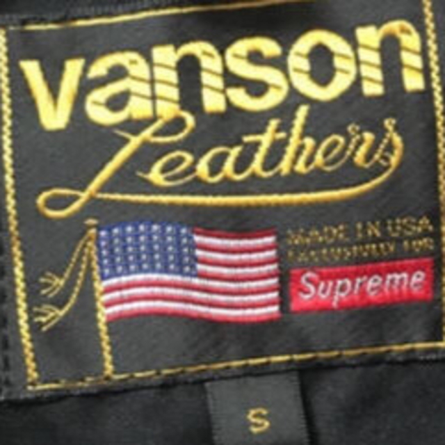 Supreme Vanson Leather Star Jacket BLUE