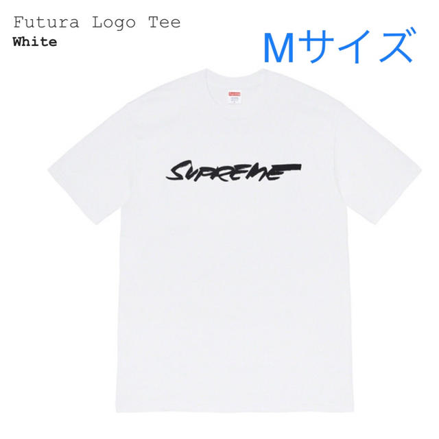 白M Supreme Futura Logo Tee