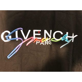 ジバンシィ(GIVENCHY)のGIVENCHY ブラック シグネチャ ロゴ T シャツ(Tシャツ/カットソー(半袖/袖なし))